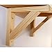 Shelf Brackets 1 Par Soporte para Estanterías 200mm Escuadras De Madera Soporte...