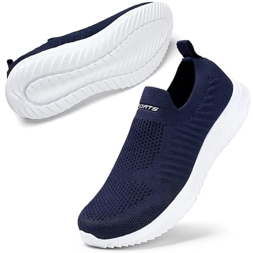 Image of MERPHINE World's Most Comfortable Slip-on Sneakers, No Straps, Women's, Men's, Indoor Wear, Walking, Standing Work, Commuting, Mesh, Lightweight, Easy to Walk, Fashionable, Summer, Breathable