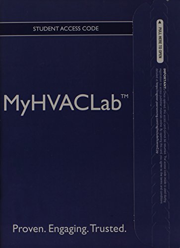 NEW MyLab HVAC without Pearson eText -- Access Card -- for Fundamentals of HVAC/R (Myhvaclab (Access Codes))