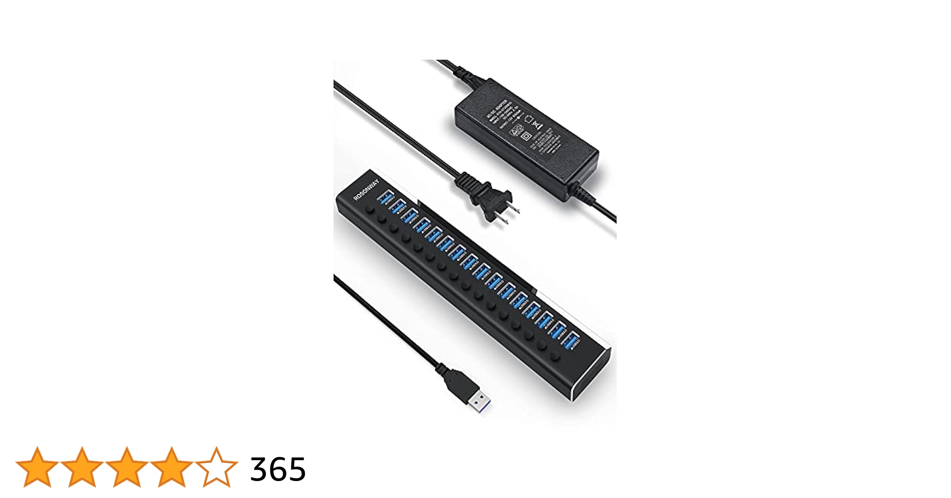 USB ハブ 3.0 16ポート アルミ製 USB Hub 100W 高速転送 Amazon