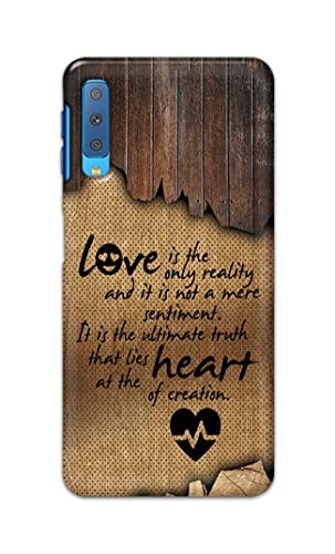 Image of PRINTFIDAA Love is The Only Reality and It is Not Mere Sentiment Printed Designer Hard Case for Samsung Galaxy A7 (2018), SM-A750F /DS, SM-A750G, SM-A750FN /DS Back Cover -(e) RPM1010