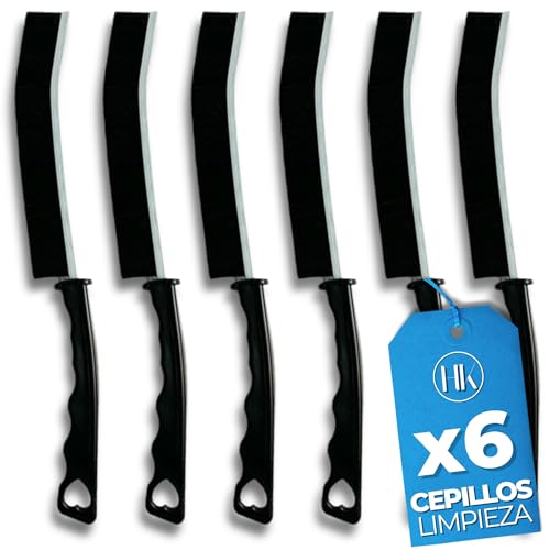 6 PCS Cepillo Juntas para hogar y Cocina. Cepillo de Limpieza de cerdas duras. Cepillo para Limpiar Juntas, Grietas, Ducha, Ventanas, Azulejos, Inodoro y grifos. Pack de 6 Cepillo Limpia Juntas