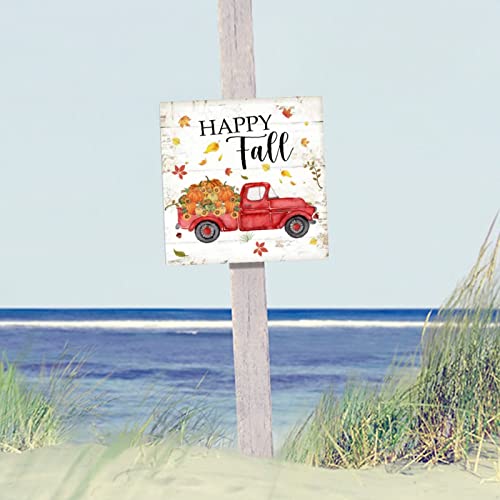 Panneau mural en bois Happy Fall déco automne rustique pour salon