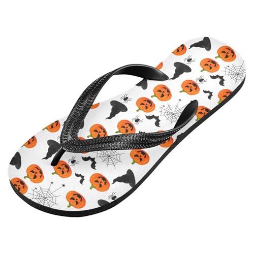Burbuja Halloween Pumpkins Flip Flops for Women Men, Soft Thong Sandals Rubber Slippers for Pool Beach Essentials2