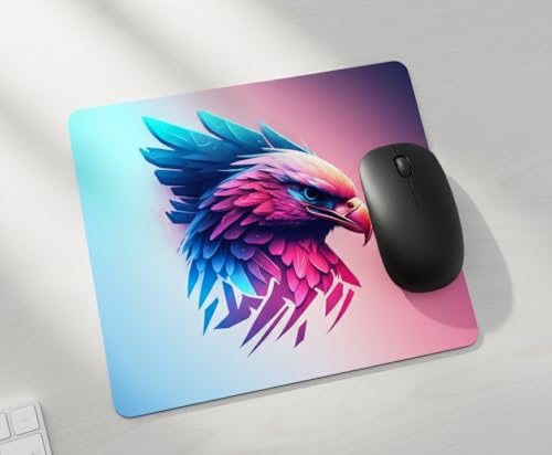 Image of Shivor Artistic Eagle Gaming Mouse Pad | Smooth Control Surface | Heat Resistant Rubber Base | Non Slip Grip | Compatible with Laptop Desktop PC | Desk Mat for Gaming and Work