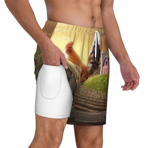 Short de bain homme séchage rapide contre les irritations