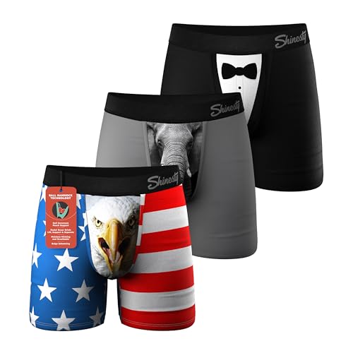 Ball Hammock Mens Boxer Briefs | Bulge Enhancing Underwear Flyless | 3 Pack