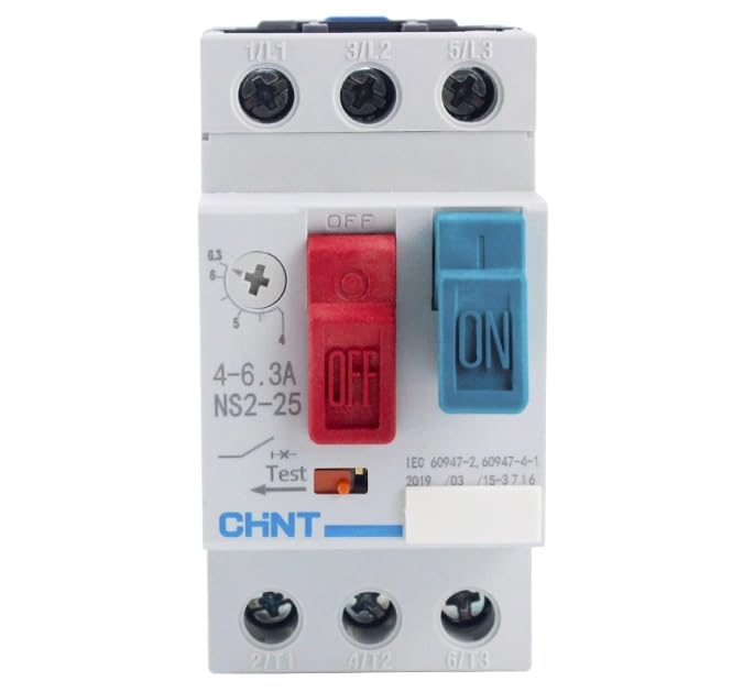 NS2-25/AE11 20-25A | 1PC New CHNT Circuit Breaker NS2-25 Starter AE11 20-25A Three Phase Motor Overload Short Circuit Synthesis
