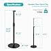 PEGZONE Adjustable Height Speaker Stands Compatible with SONOS Era 300 and Era 100, Height Adjustable up to 42.6'', Floor Stands with Cable Management, Speaker Mount, Black, 2 Pack (Pair)