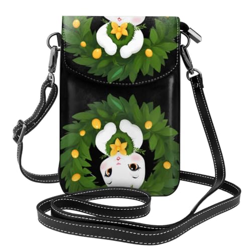 Rabbit Holding A Wreath Leather...