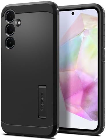 Spigen for Galaxy A35 5G Case, Tough Armor [Kickstand] [Military-Grade Protection] - Black