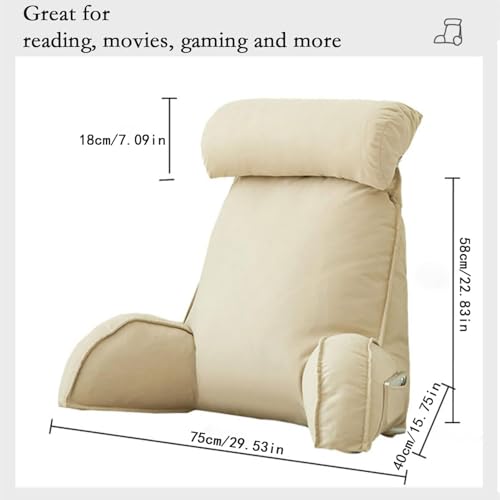 Coussin tête de lit ergonomique avec dossier surélevé pour le dos - 8