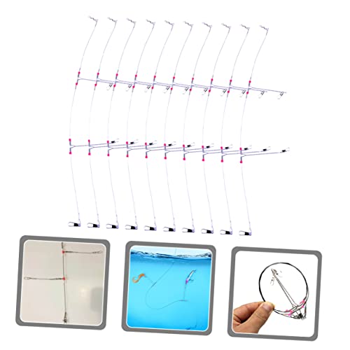 Líneas de pesca resistentes BESPORTBLE 10Pcs con giratorios miniatura 3
