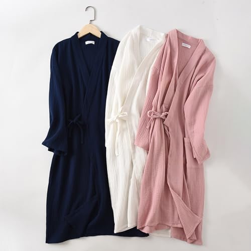 Men Cotton Kimono Robe Spa Bathrobe Sleepwear Adult Japanese Kimono for Men Loungewear4