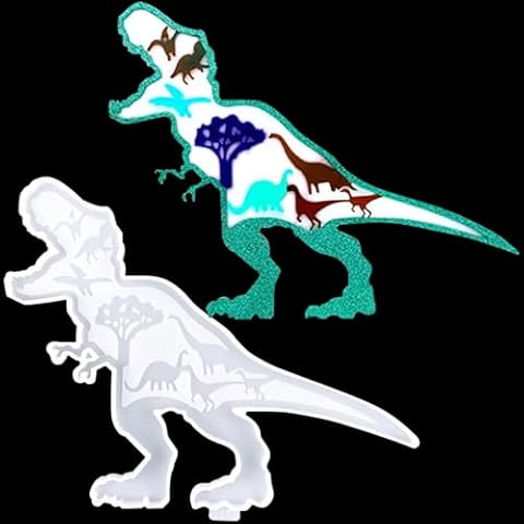 SOBEIT Dinosaur Wall Decor Resin Mold Silicone, Dinosaur Epoxy Casting Silicone Mold for Wall Hanging Door Wall Decor Home Decor DIY Crafts Christmas Decor(12.4inch x 6.8inch x0.6inch) Cover