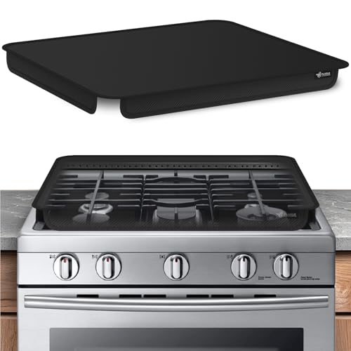 FLASLD Housse de protection ignifuge pour cuisinière à gaz – Protection pliable pour cuisinière à gaz – Housse imperméable et anti-poussière –...