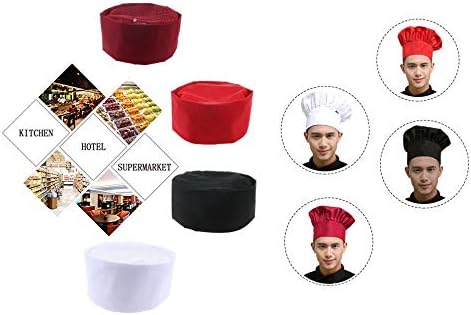 Vista 7 de Personalizado personalizado Chefs Sombrero de malla transpirable Top Skull Cap Baker Cocina Cocina Chef Cap