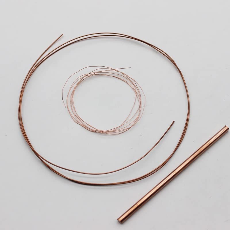 GatherTOOL 1PC 10m/20Meters Long T2 Copper Bare Wire Without Insulation Solid Copper Electrode Welding Wire (Size : Dia.1.5mm length10m)