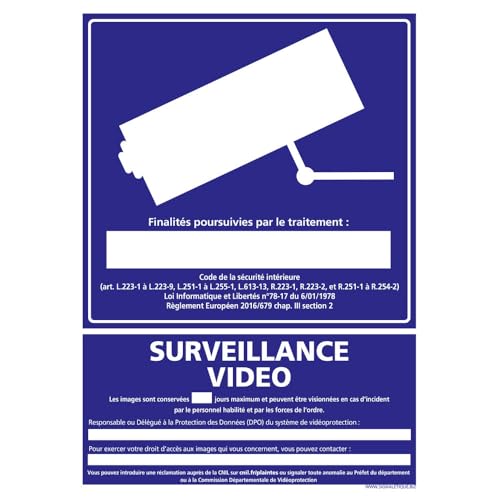 Signalétique.biz France - Panneau Information Surveillance Vidéo. Signalisation Information et...