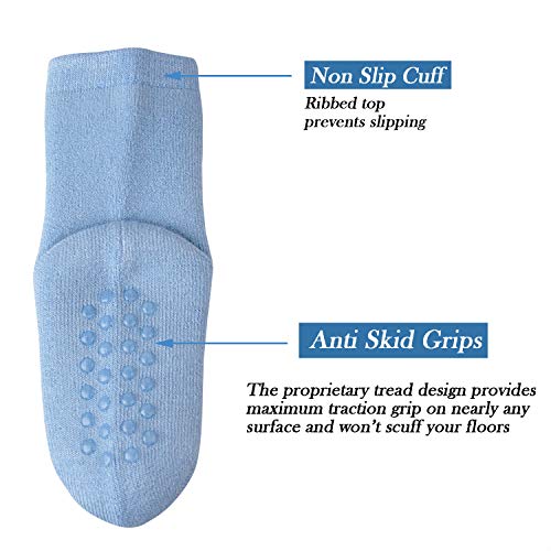 JORMATT 6 Pairs Toddler Thick Thermal Crew Socks Baby Winter Socks Boys and Girls Cute Warm Slipper Socks with Non Slip Girps4