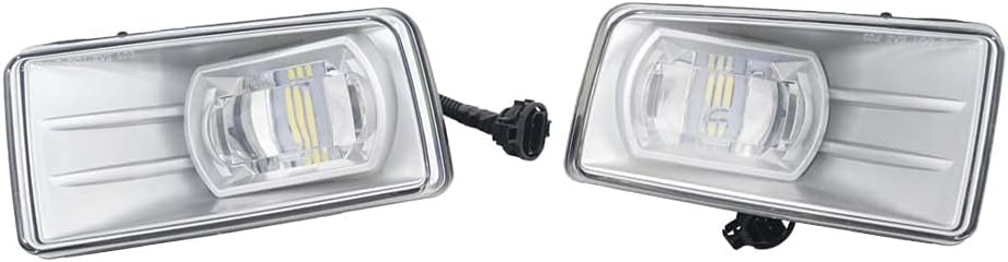 Fog Light Assembly Compatible with 2015 2016 2017 2018 GMC Yukon XL Bumper Driving LED Fog Lights Lamps PAIR Partslink: GM2593160, GM2592160, OEM: 22872763, 22872762