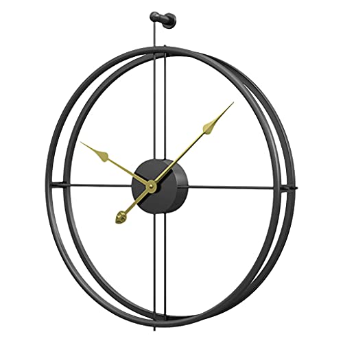 FAKEME Relógio de parede grande, relógio de parede para decoração industrial europeia, relógio inter