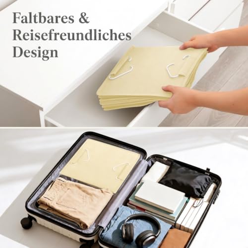 Lifewit Hängeregal für Kleiderschrank, Beige, 6 Fächern, 2 Stück – Ansicht 5