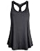 SeSe Code Sleeveless Tank Tops for Women, Ladies Round Scoop Neck Summer Racer Back Misses Activewear Knitted Fabric Smooth Textured Running Shirts Gear Energetic Tunic Black X-Large