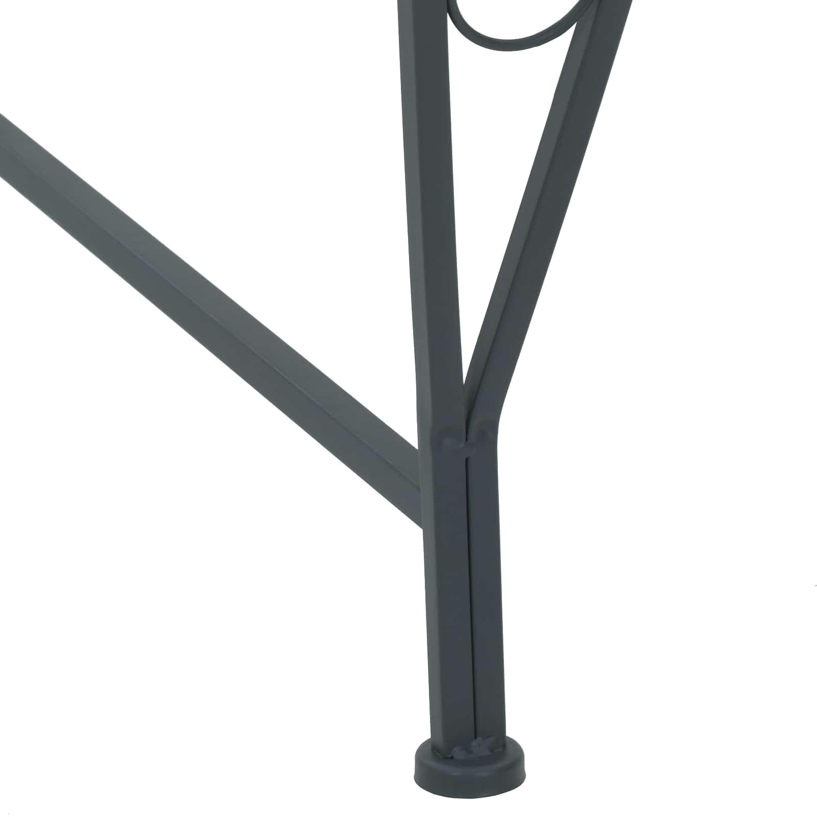 Panchina per Alberi in Acciaio resistente 160 x 80 x 89 cm con 4 posti seduta semicircolare per giardino esterno terrazzo patio cortile relax arredamento moderno