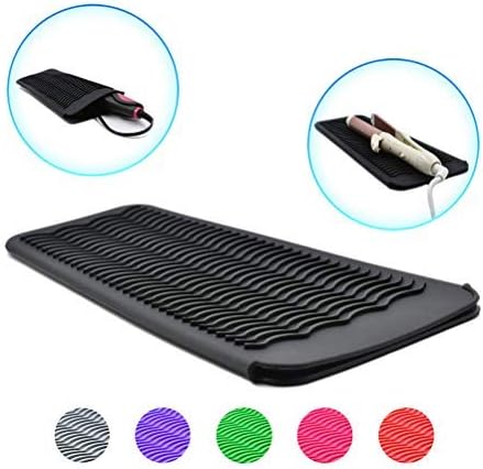 Leikance Silicone Heat Resistant Mat Pouch,for Curling Iron Hair Straightener Flat Iron and Hair Styling Tool - Image 3