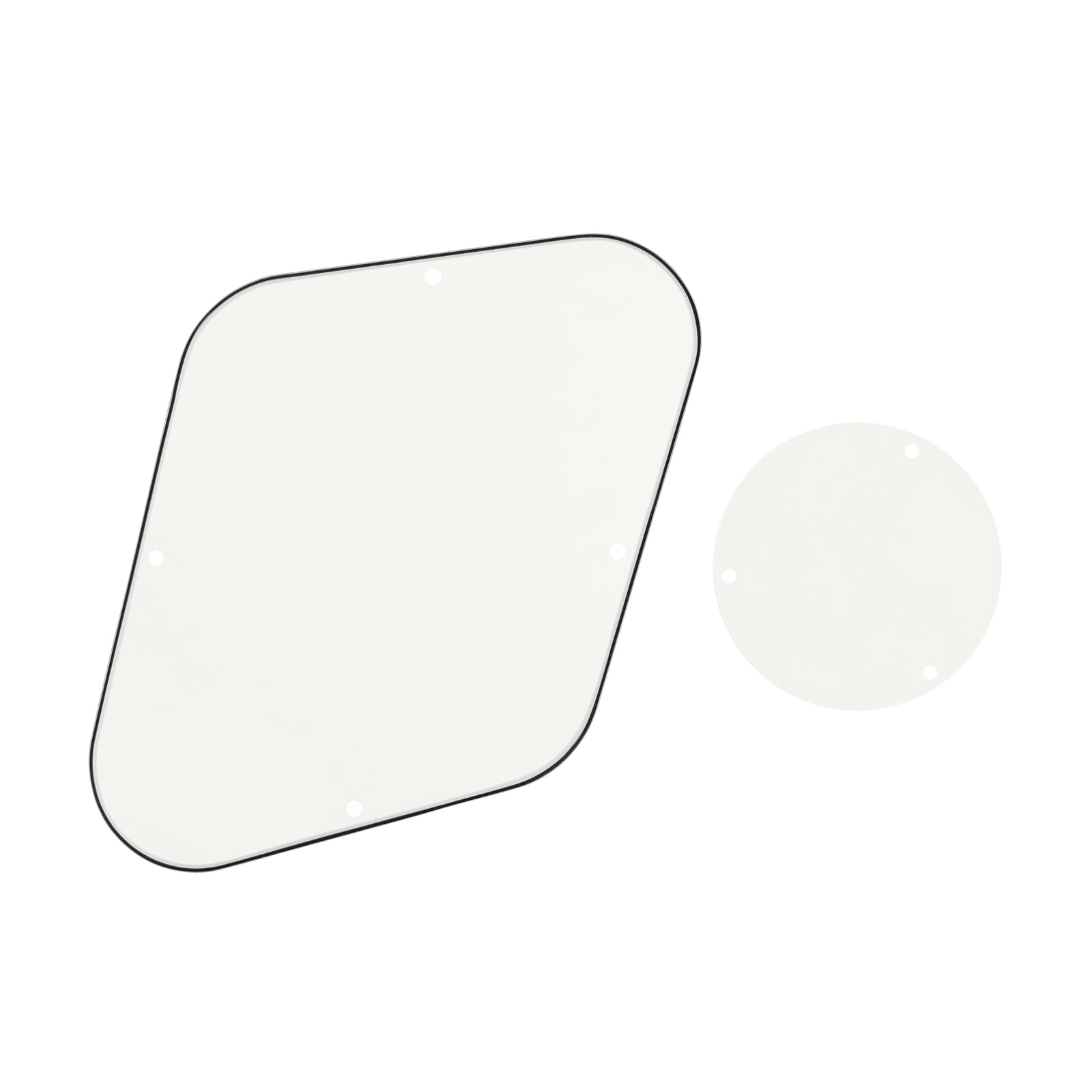 Banworks 3 Ply LP Backplate Cavity Cover and Control Switch Rear Plate Cover Set for Gibson Standard and Custom Les Paul LP JT/HGB-03 Vintage White - Image 3