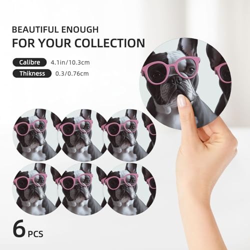 Dessous de verre absorbant en céramique pour table basse sans tache - 4