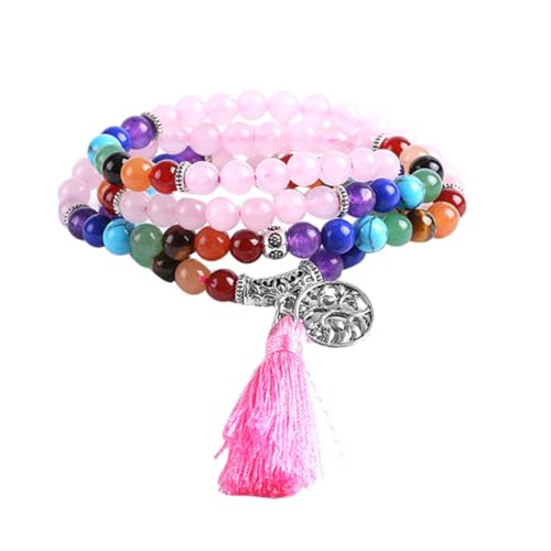 Quartz pour femmes bracelet 108 perles bijou multi-boucle élégant et moderne