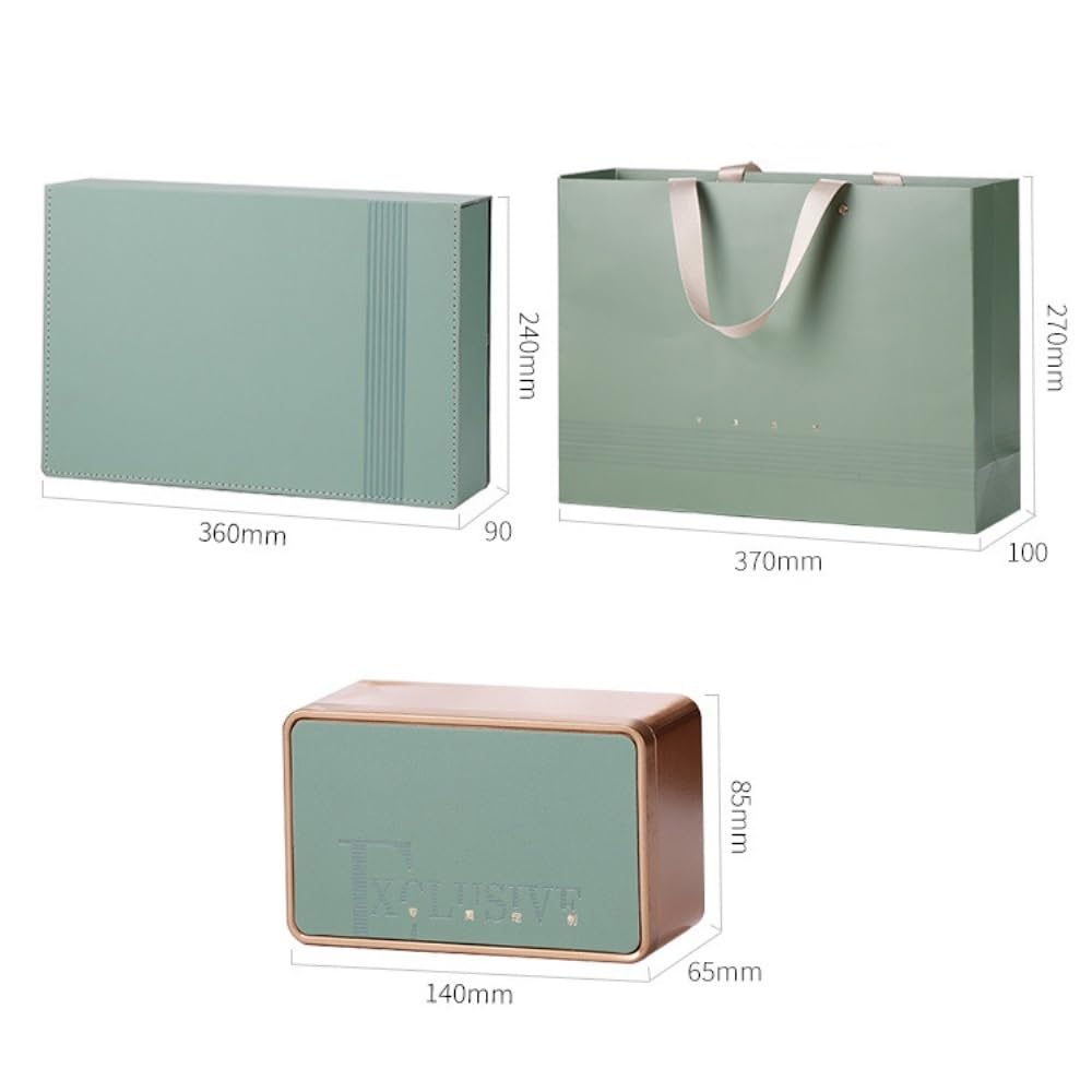 Teeservice Bulk Tee Vorratsbehälter Dosen Versiegelte Dosen Quadratische Dosen Leere Dosen Süßigkeitendosen Teedosen Vier Dosen Geschenkbox Set Tee Vorratsglas (C)