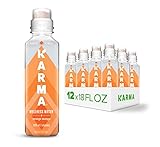 Karma Wellness Flavored Water, Orange Mango, 18 Fl Oz (Pack of 12), Natural Lift, Low Calorie, Refreshing Vitamin Flavored Water with Antioxidants