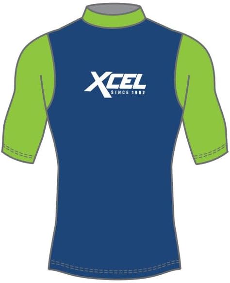 XCEL Kids Premium Stretch Retro Short Sleeve Performance Fit Rashguard