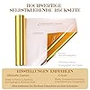 HKC Vinyl Roll Adhesive Vinyl 30cm x 400cm Gold Vinyl for Cricut, Self-Adhesive Film for Silhouette Cameo, Permanent Adhesive Vinyl for DIY Mug, Window, Ceramic, Plastic #1
