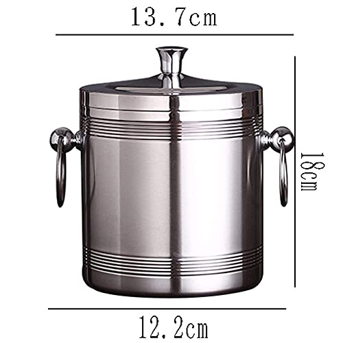 Seau à glace isotherme avec couvercle et pince pour conservation glaçons