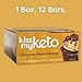 Kiss My Keto Bars - Low Carb (3g Net), Low Sugar Keto Snack Bars | Peanut Butter Chocolate Flavor, 12 Pack | Rich in Ketogenic Fats & Protein