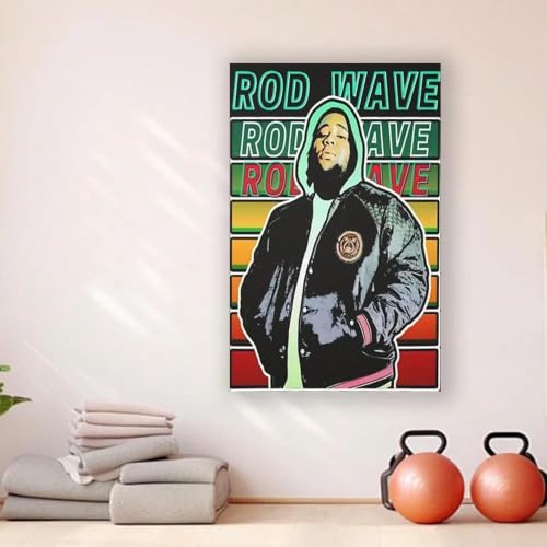 Impression sur toile de rappeur LYBCEOUG 40x80 cm sans cadre pour personnaliser un appartement loué