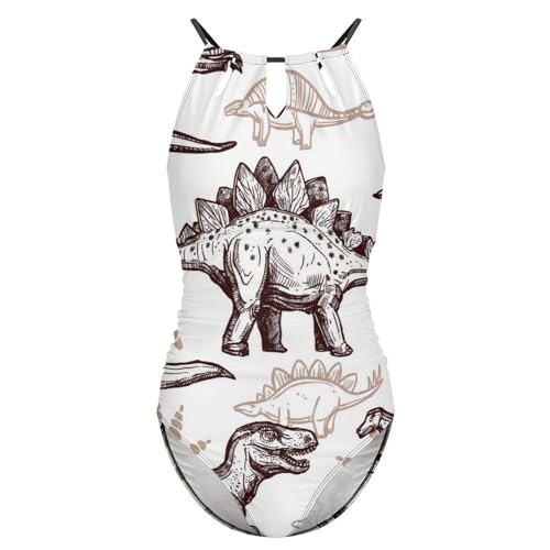 Maillot de bain une pièce dinosaure : l'effet ventre plat idéal pour la plage - 4