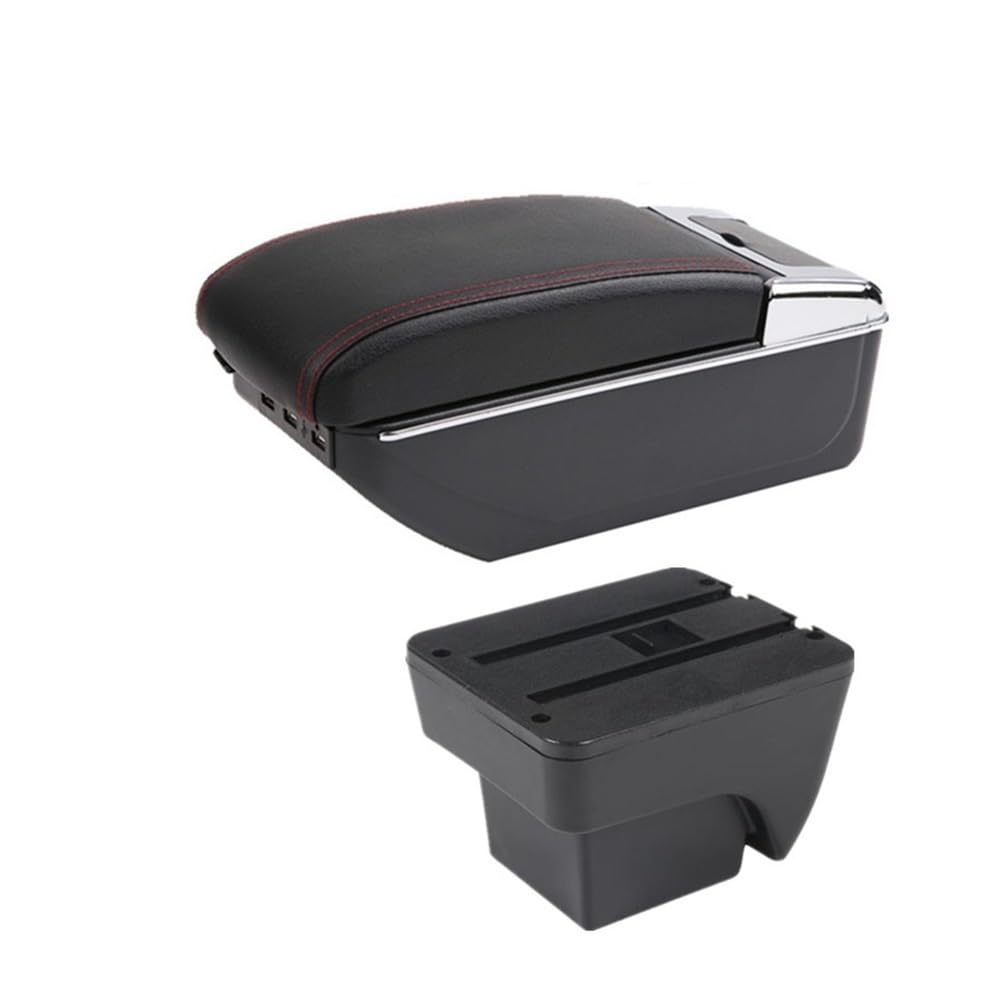 Yulegudi C Red Line 7Usb Car Armrests For Seat For Ibiza 6J For 6L 2018-2025