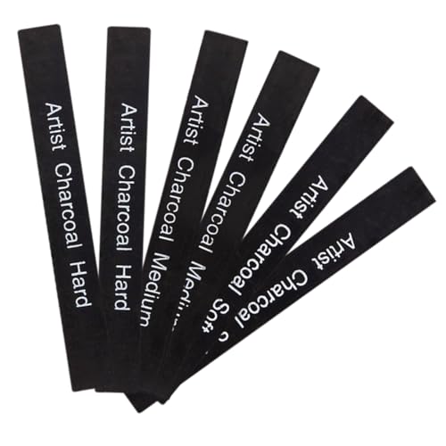 OSALADI 6pcs Artist Compressed Drawing Pencils Professional Carbon Sticks for Sketching