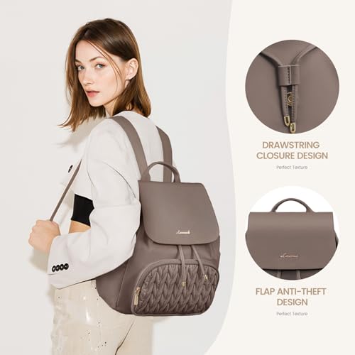 Image of LOVEVOOK Backpack Purse for Women,Small Backpack for Women for Travel Work,Cute Backpack Daypack With Anti-theft Pocket,Fashion Ladies Backpack for Daily College Shopping