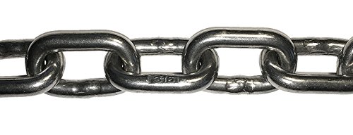 US STAINLESS Stainless Steel 316 Chain 5/16" (8mm) Chain (by the foot)