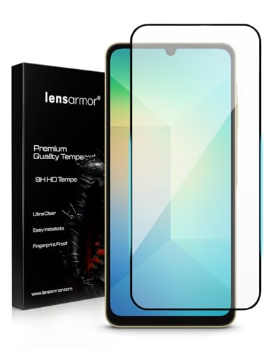 Image of Lensarmor Compatible with Samsung Galaxy M06 / F06 / A06 (6.7 Inch) Screen Protector (1 Pack) - Premium 9H Tempered Glass, Military-Grade Protection, HD Clear Display & Case-Friendly Fit