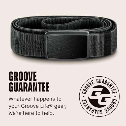 Image of Groove Life Groove Belt Low Profile Magnetic Stretch Belt for Men | Slim Low-Profile, Design, Quick-Snap Magnetic Buckle, Stretch Webbing, Fits Most Belt Loops, Built for Everyday Wear