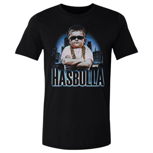 500 LEVEL Hasbulla UFC Shirt - Hasbulla Grunge WHT (Black Medium)