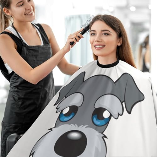 Cape de salon de coiffure Schnauzer pour vos coupes à la maison - 5