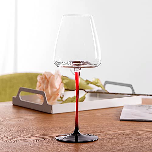 HALAWAKA Copas de vino tinto de cristal sin plomo, 2 unidades, copas de vino de cristal de lujo, copas de champán de Burdeos Copa de cóctel (A)